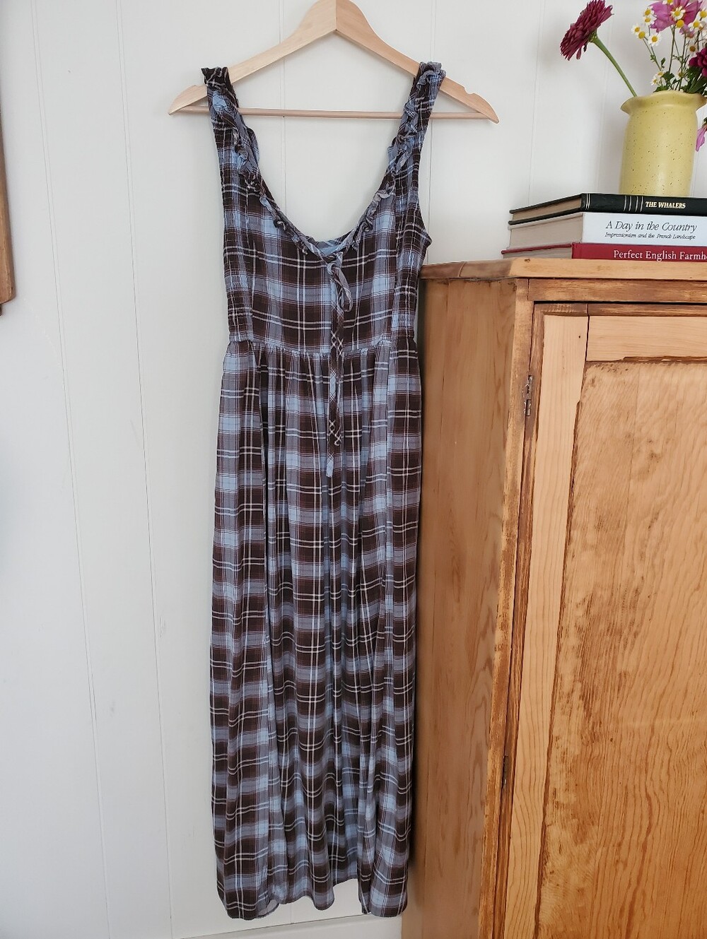 Aerie Happy And Drapey Side Smocked Dress